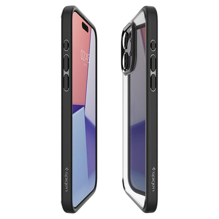 Spigen Ultra Hybrid - Coque pour iPhone 15 Pro Max (Noir mat)