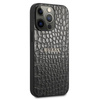 Guess Croco Stamp Lines - Coque iPhone 13 Pro Max (noir)