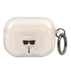 Karl Lagerfeld Karl Head Glitter - Airpods Pro Case (Gold)