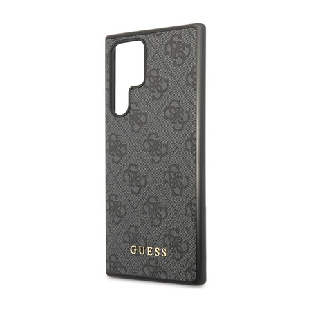 Guess 4G Metal Gold Logo - pouzdro pro Samsung Galaxy S24 Ultra (černé)