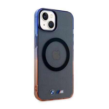BMW Gradient Bumper MagSafe - Coque pour iPhone 14 Plus (Gris)