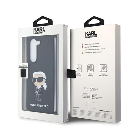 Karl Lagerfeld Silicone Ikonik - Samsung Z Fold 5 Case (black)