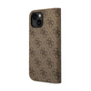 Guess 4G Metal Camera Outline Booktype Case - iPhone 14 Case (brown)