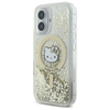 Hello Kitty Liquid Glitter Fever MagSafe - iPhone 16 Hülle (weiß / gold)