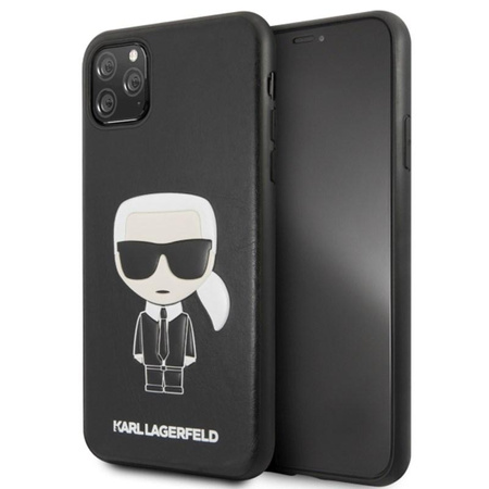 Karl Lagerfeld Iconic Karl Embossed Fullbody - iPhone 11 Pro Max Tasche (Schwarz)