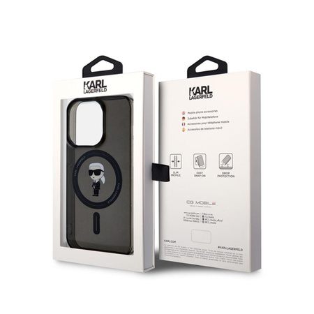 Karl Lagerfeld IML Ikonik MagSafe - iPhone 15 Pro Case (black)