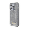Guess Sequin Script Metal - Coque iPhone 15 Pro Max (argent)