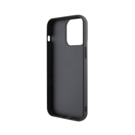 Guess Sequin Script Metal - Coque iPhone 15 Pro Max (noir)