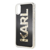 Karl Lagerfeld Logo Karl - iPhone Xs / X Case (Gold Glitter)