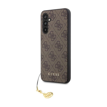 Kolekce Guess 4G Charms - pouzdro pro Samsung Galaxy S23 FE (hnědé)