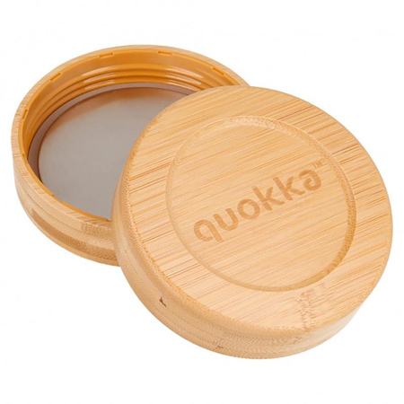 Quokka Deli Food Jar - Glass food container / lunchbox 500 ml (Wood Grain)