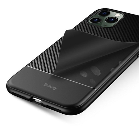 Kryt Crong Prestige Carbon - pouzdro pro iPhone 11 Pro Max (černé)