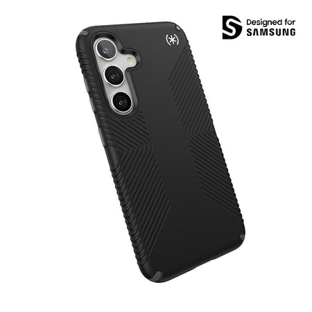 Speck Presidio2 Grip - Étui Samsung Galaxy S24 (noir/gris ardoise/blanc)