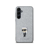 Karl Lagerfeld Fixed Glitter Iconic Logo Metal Pin - Samsung Galaxy A55 5G Case (silver)