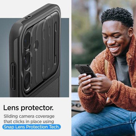 Spigen Optik Armor - Schutzhülle für Samsung Galaxy S24 (Schwarz)