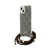 Guess Crossbody Cord 4G Print - iPhone 15 Case (brown)