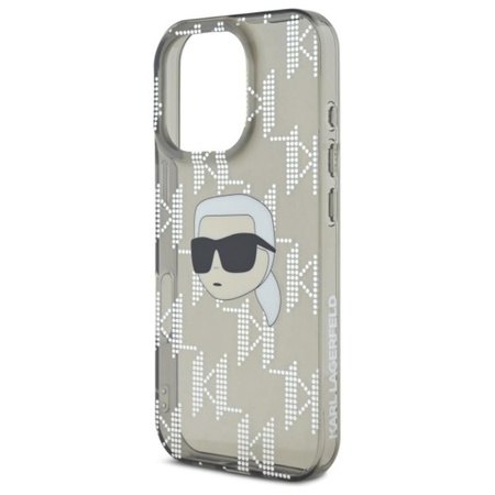 Karl Lagerfeld IML Karl Head Electroplated - iPhone 16 Pro Max tok (fekete)