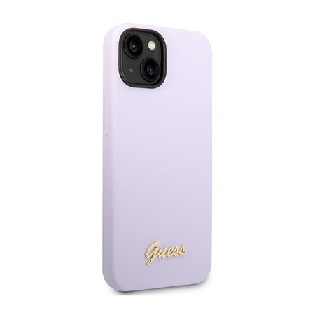 Guess szilikon Vintage - iPhone 14 tok (lila)