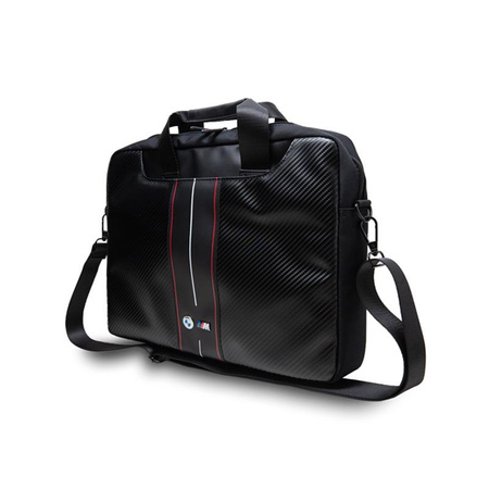 BMW Carbon Red Stripes - 16" Notebook case (black)