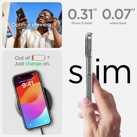Spigen Ultra Hybrid MagSafe - pouzdro pro iPhone 15 (černé)