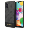 Guess 4G Bottom Stripe Collection - Etui Samsung Galaxy A41 (szary)