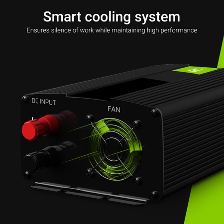 Green Cell - Měnič napětí Inverter 12V na 230V 1000W/2000W Modifikovaná sinusoida