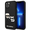 Karl Lagerfeld Ikonik 3D Karl & Choupette - pouzdro na iPhone 13 (černé)