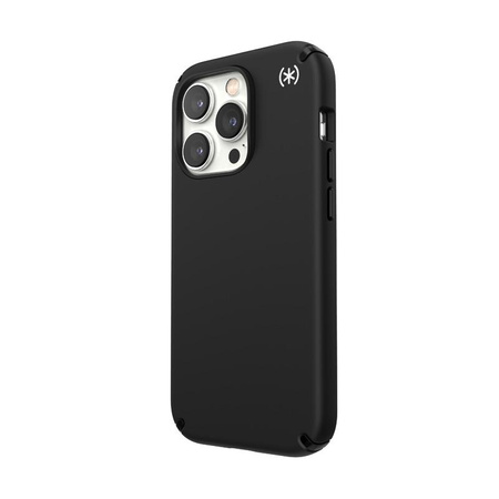 Speck Presidio2 Pro - Coque antibactérienne pour iPhone 14 Pro (Noir / Noir / Blanc)