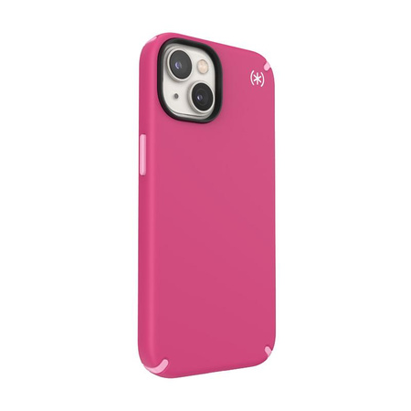 Speck Presidio2 Pro MagSafe - Antibacterial iPhone 14 / iPhone 13 Case (Digitalpink / Blossompink / White)