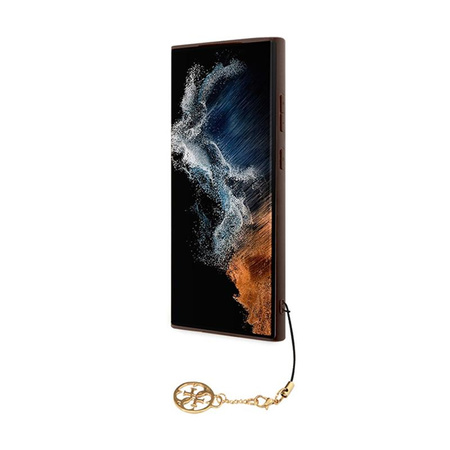Guess 4G Charms Collection - Samsung Galaxy S24 Ultra tok (barna)