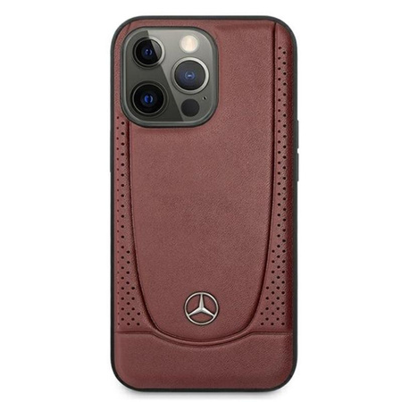 Mercedes Leather Urban Line - iPhone 13 Pro tok (piros)