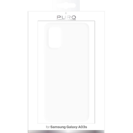 PURO 0.3 Nude - Pouzdro pro Samsung Galaxy A03s (průhledné)