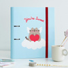 Pusheen - Raccoglitore A4 della collezione Purrfect Love (2 anelli, elastico)