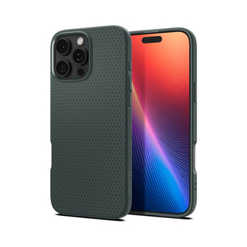 Spigen Liquid Air - tok iPhone 16 Pro Max készülékhez (Abyss Green)