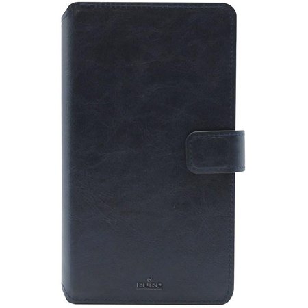 PURO Universal Wallet 360° - Universal swivel case with card pockets, size XXL (navy blue)