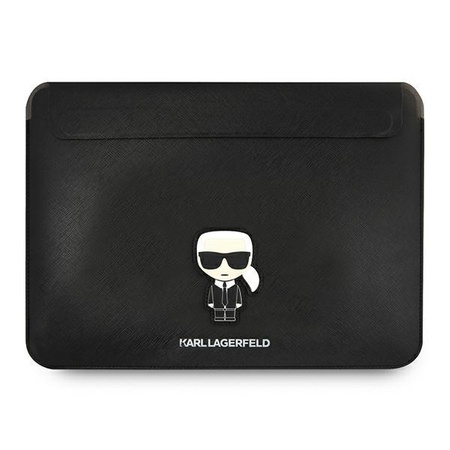 Karl Lagerfeld Saffiano Ikonik Sleeve - pouzdro na 13" / 14" notebook (černé)