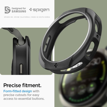 Spigen Liquid Air - Case for Samsung Galaxy Watch 8 40 mm (Matte Black)