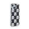 DKNY IML Checkered Mono Pattern - Coque pour iPhone 15 / 14 / 13 (noir)