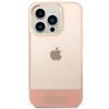 Guess Translucent - Etui iPhone 14 Pro (różowy)