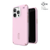 Speck Presidio2 Pro ClickLock & MagSafe - iPhone 15 Pro Case (Soft Lilac/Carnation Petal)