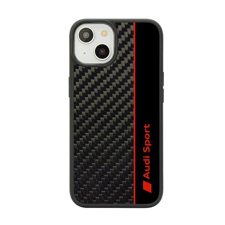 Audi Carbon Fiber Stripe - Etui iPhone 14 (Czarny)