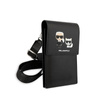 Karl Lagerfeld Karl+Choupette Embossed Wallet Phone Bag - Tasche für Smartphone und Zubehör (Schwarz)