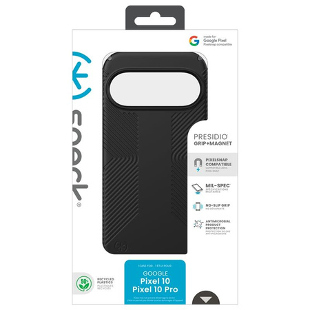 Speck Presidio2 Grip Magnet - Pouzdro Google Pixel 10 / Google Pixel 10 Pro (Black/Slate Grey)