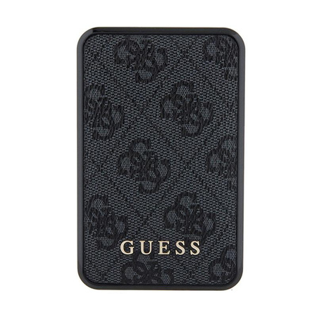 Guess 4G Leather Metal Logo - Power Bank 10000 mAh 18W (černá)