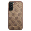 Guess 4G Metal Gold Logo - Etui Samsung Galaxy S22+ (brązowy)