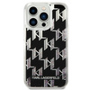 Karl Lagerfeld Monogram Liquid Glitter - Coque iPhone 14 Pro Max (noir)