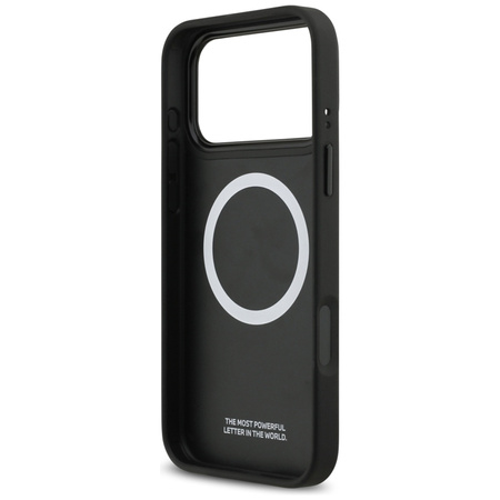 Custodia MagSafe con logo trapuntato BMW M per iPhone 17 Pro Max (antracite)