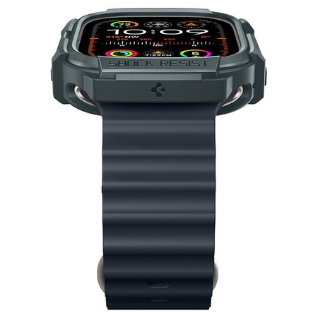 Spigen Rugged Armor - Étui pour Apple Watch Ultra 1/2 49 mm (Abyss Green)