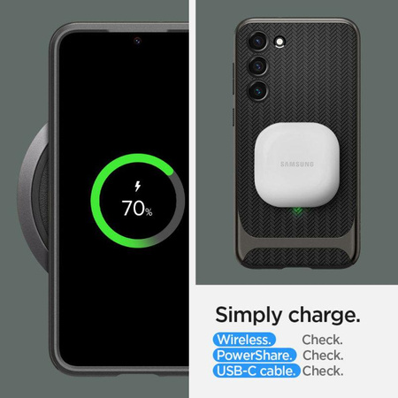 Spigen Neo Hybrid - tok Samsung Galaxy S23+ készülékhez (Gunmetal)