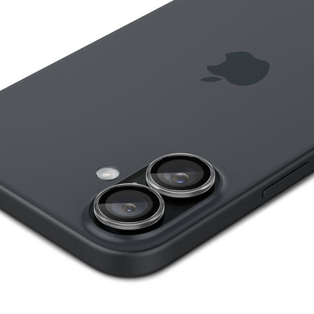 Spigen Optik Pro GLAS.TR EZ Fit kameravédő 2-Pack - lencsevédő üveg iPhone 16 / 16 Plus készülékhez (2 db) (átlátszó)